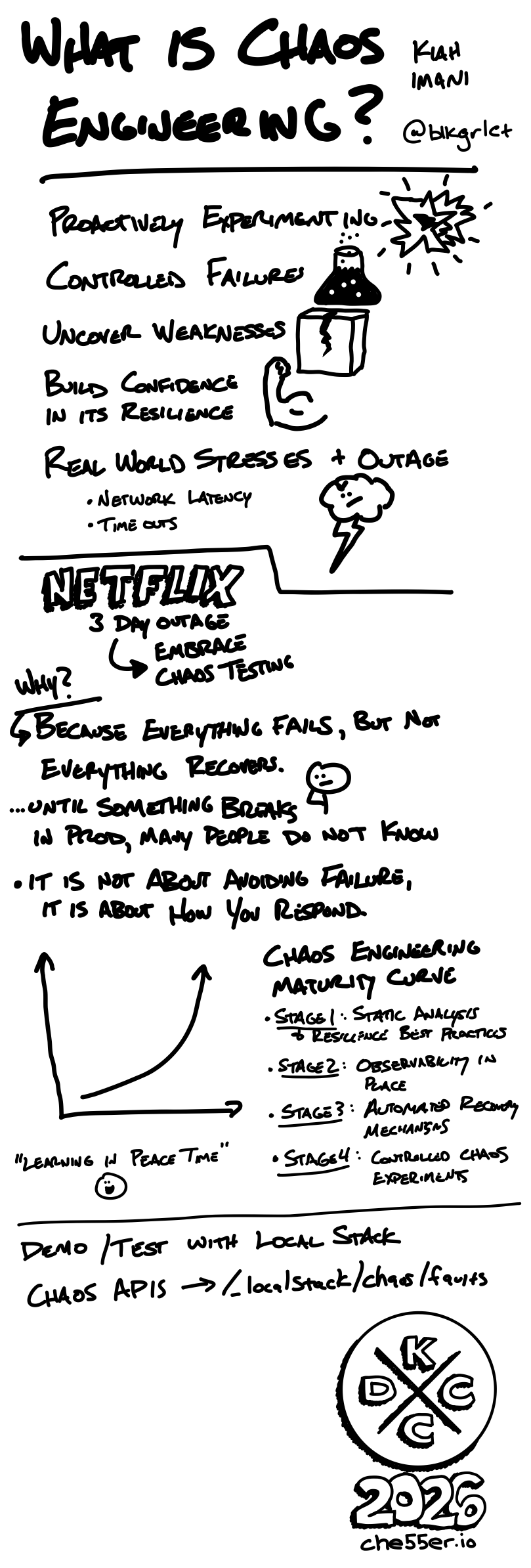 Handwritten notes for WTH is Chaos Engineering?! A Quick Look at Breaking Things on Purpose