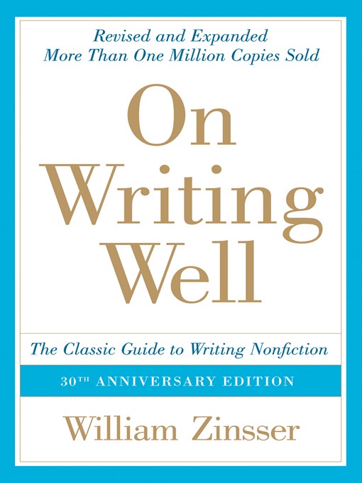 Cover of On Writing Well, 30th Anniversary Edition