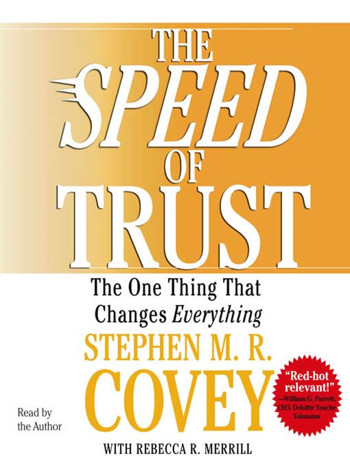 Cover of The SPEED of Trust